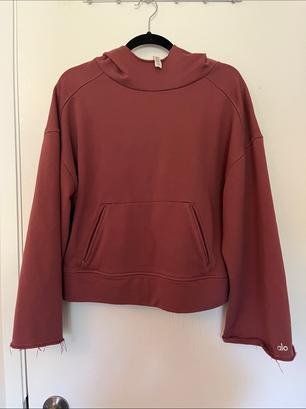 Alo Yoga Low Key Women’s Hoodie Rosewood Pink